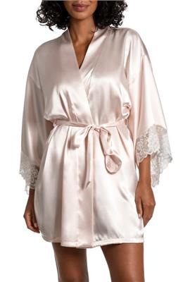 In Bloom by Jonquil La Belle Short Robe in Champagne at Nordstrom, Size Medium