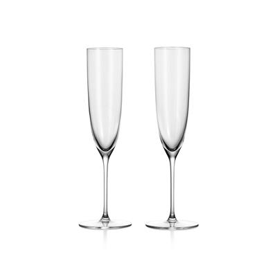 Tiffany Home Essentials Champagne Flutes in Crystal Glass, Set of Two | Tiffany & Co.