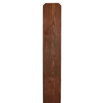 Alta Forest Products 5/8 in. x 5-1/2 in. x 8 ft. Pecan Stained Douglas Fir Dog-Ear Fence Picket 63048 - The Home Depot