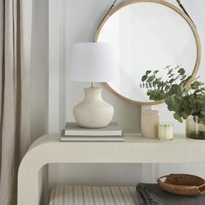 18.5 Organic Texture Ceramic Table Lamp - Nourison | Target