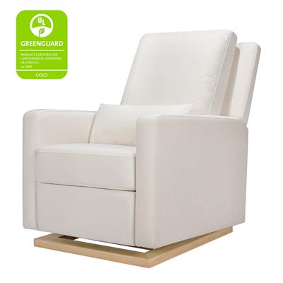 Babyletto Sigi Recliner and Glider Eco-Weave with Light Wood Base