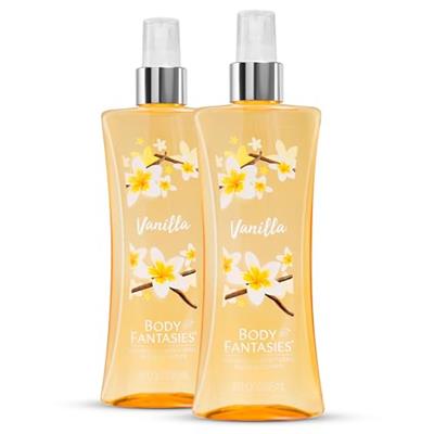 Body Fantasies Signature Fragrance Body Spray, Vanilla, 8 fl oz (Pack of 2)