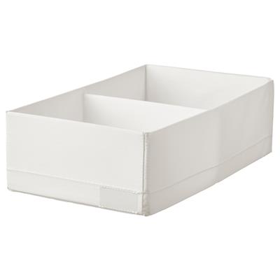STUK box with compartments, white, 7 ¾x13 ½x4 - IKEA