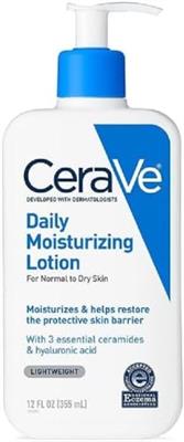 CeraVe Daily Moisturizing Lotion for Dry Skin | Body Lotion & Face Moisturizer with Hyaluronic Acid and Ceramides | Daily Moisturizer | Fragrance Free