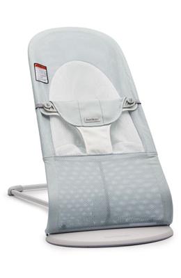 BabyBjörn Bouncer Balance Soft Convertible Mesh Baby Bouncer in Silver/White at Nordstrom