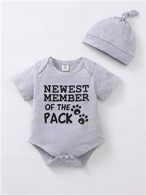 Baby Boy Slogan Graphic Bodysuit