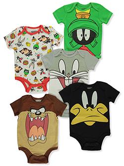 Looney Tunes Baby Boys 5-Pack Bodysuits