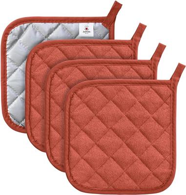 Amazon.com: Joyhalo 4 Pack Pot Holders for Kitchen Heat Resistant Clearance Pot Holders Sets Oven Hot Pads Terry Cloth Pot Holders for Cooking Baking