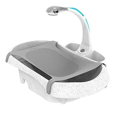 The First Years Rain Shower Baby Bathtub — Baby Spa for Newborn to Toddler — Includes Convertible Bathtub and Sling with Soothing Spray — Baby Bath Es