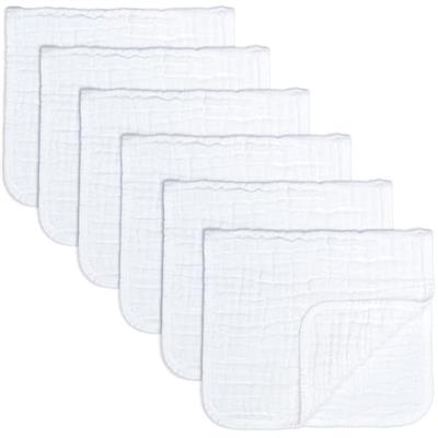 Amazon.com: Comfy Cubs Muslin Burp Cloths Large 100% Cotton Hand Washcloths for Babies, Baby Essentials 6 Layers Extra Absorbent and Soft Boys & Girls