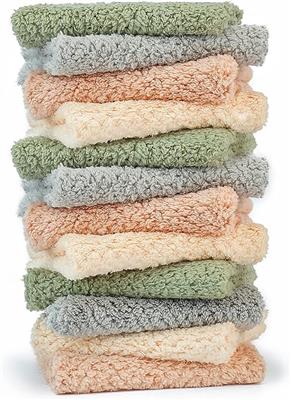 Amazon.com: K&janet6am Dish Towels for Kitchen, 8 Pack Premium Coral Velvet Dish Cloths for Washing Dishes, Super Absorbent Coral Fleece Cleaning Clot
