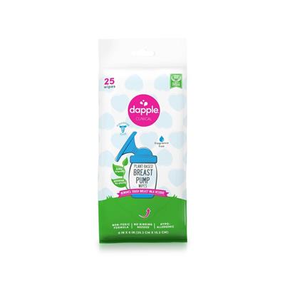 Dapple Breast Pump Cleaning Wipes - Fragrance Free - 25ct