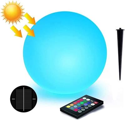 Amazon.com : LOFTEK Solar Floating Pool Ball Lights: RGB Colors Changing Dimmable Ball Lights with Ground Plug, IP65 Waterproof USB Rechargeable Night