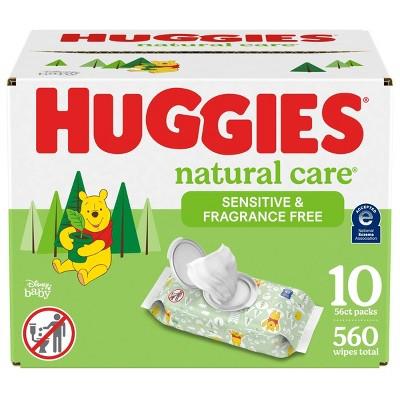 Huggies Natural Care Sensitive Unscented Baby Wipes - 560ct : Target