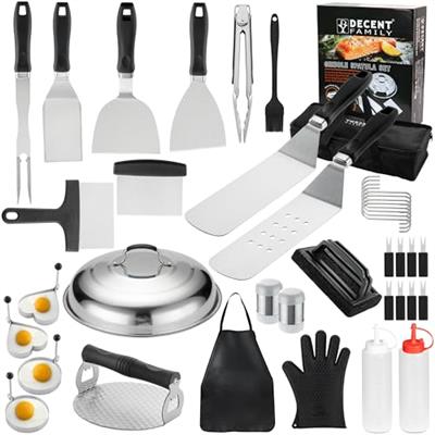 DY DECENT FAMILY Griddle Accessories Kit, 40pc Commercial Grade Flat Top Grill Accessories for Blackstone, Griddle Accessories Set with Melting Dome,