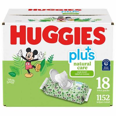 Huggies Natural Care Plus Wipes, 18-pack of 64 | Costco
