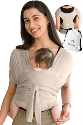 Konny Baby Carrier AirMesh for Cozy Luxury Baby Carrier Wrap, Easy to Wear Baby Wrap Carrier, Perfect Essentials Cloths for Newborn Babies up to 44 lb