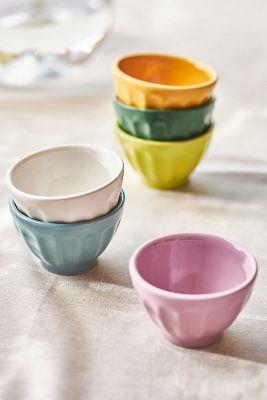 Amelie Assorted Latte Mini Bowls, Set of 6 | AnthroLiving