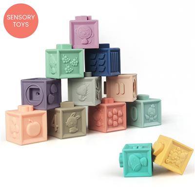 Sensory Learning Cubes, 12 Pieces
