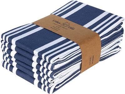 Amazon.com: Urban Villa Kitchen Towels (20x30 Inches 6 Pack) Extra Large Premium Dish Towels for Kitchen Blue & White Dish Cloths Highly Absorbent 100