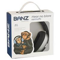 Banz Ear Muffs Mini 3+ Months to 2 Years Silver Online Only