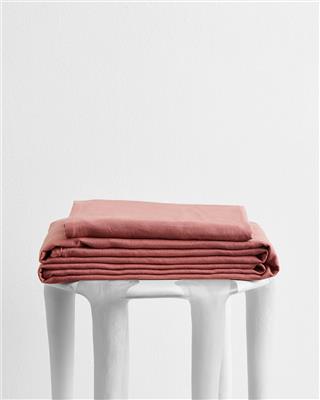 Pink Clay 100% French Flax Linen Sheet Set – Bed Threads