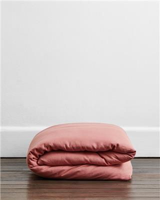 Pink Clay 100% French Flax Linen Duvet Cover – Bed Threads
