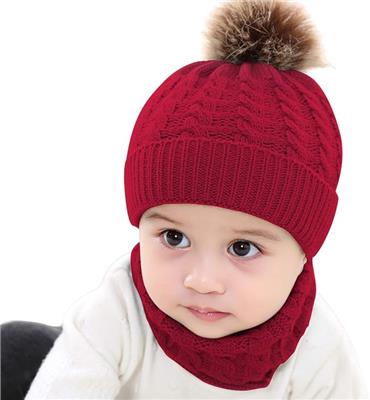 2PCS Toddler Baby Knit Hat Scarf Winter Warm Beanie Cap with Circle Loop Scarf Neckwarmer, 8.7 inchx5.98 inch, Red : Amazon.co.uk: Fashion