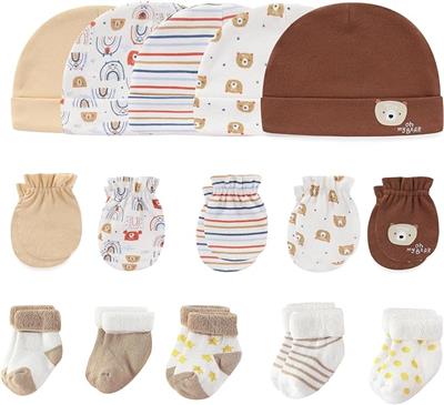MAMIMAKA Baby Boys Caps Mittens and Thick Warm Socks Cotton Newborn Essentials Accessories (Hats Gloves Terry Socks), 0-6 Months : Amazon.co.uk: Fashi