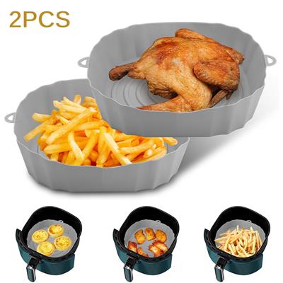 2-Pack Non-Stick Silicone Air Fryer Basket Liners