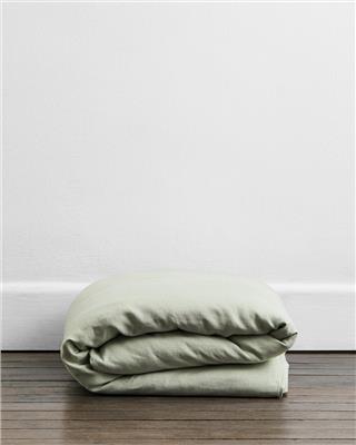 Sage 100% French Flax Linen Duvet Cover – Bed Threads