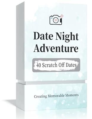 Tryuunion 40 Date Ideas for Couples Date Night - Unique Scratch Off Date Night Card Games, Gifts for Boyfriend - Romantic Newlywed and Wedding Anniver