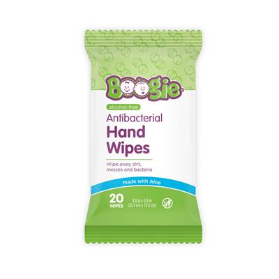 Boogie Hands Anti-Bac Wipes, 20 ct