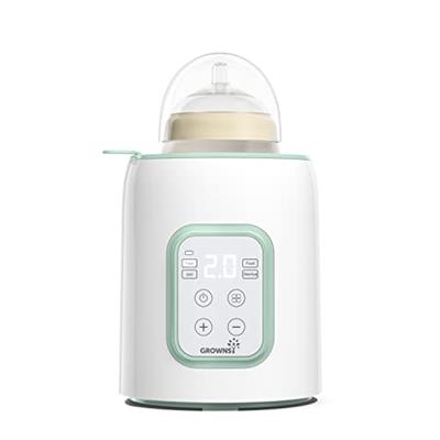 GROWNSY Baby Bottle Warmer, 8-in-1 Fast Baby Milk Warmer with Timer for Breastmilk or Formula, Accurate Temperature Control, 24H Keep, Food Heater&Def