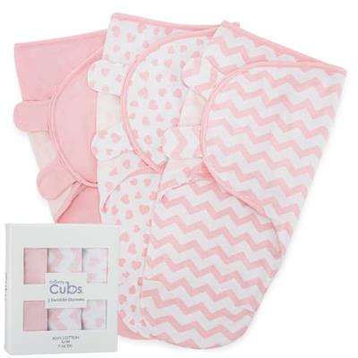 Comfy Cubs Baby Blanket, Swaddle Blanket 3-6 months, Newborn Essentials, Infant Sleep Sack Wrap, 100% Breathable Cotton, Baby Boy Girl, Adjustable 3 P