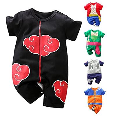 RELABTABY Newborn Baby Boys Girls Onesie Cosplay Anime Baby Clothes One Piece Lovely Short Sleeve Cartoon Romper Outfits