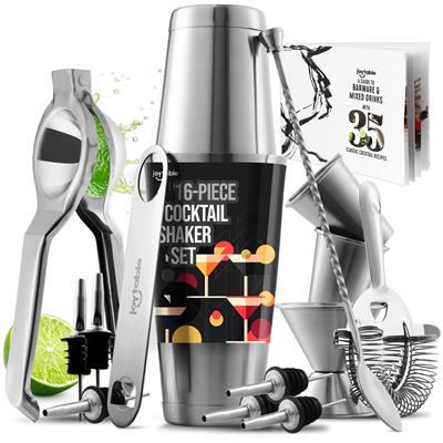 JoyTable Bartender Kit - Cocktail Set Kit - Bartender Drink Mixer Shaker Bar Tool Set
