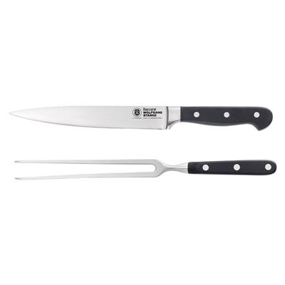 Baccarat WOLFGANG STARKE 2 Piece Stainless Steel Carving Set - House