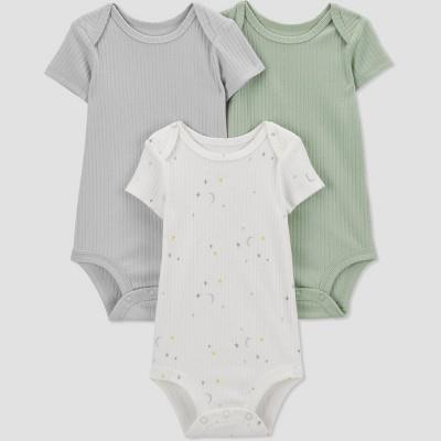 Carters Just One YouÂ® Baby 3pk Bodysuit - Green/white : Target