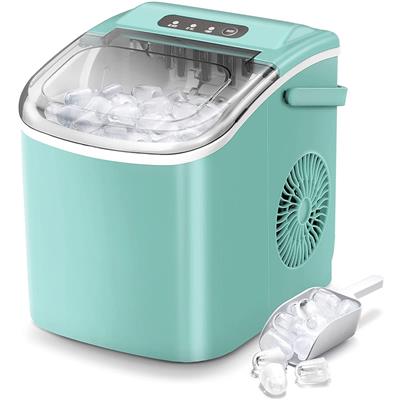 Ice Makers Countertop, Portable Ice Maker Machine with Handle, Self-Cleaning Ice Maker, for Home/Off