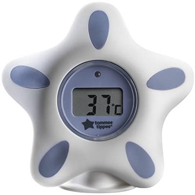 Tommee Tippee InBath Digital Thermometer for Baby Bath and Room, Waterproof and Floats in Water, Easy to Read LCD Display