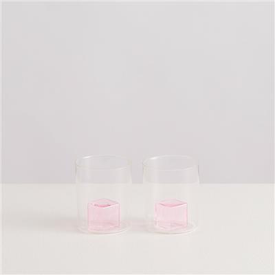 2 Pink Ice Gobelets - Maison Balzac