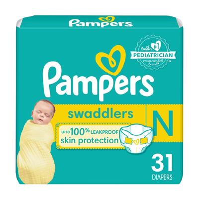 Pampers Swaddlers Diapers, Size N, 31 ct | CVS