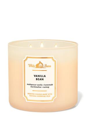 Vanilla Bean 3-Wick Candle - White Barn | Bath & Body Works