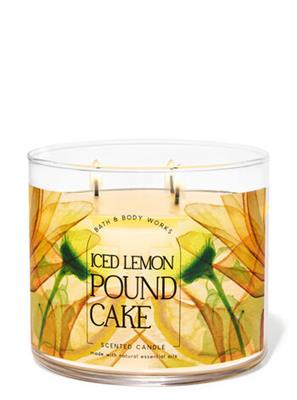 Iced Lemon Pound Cake 3-Wick Candle  | Bath & Body Works