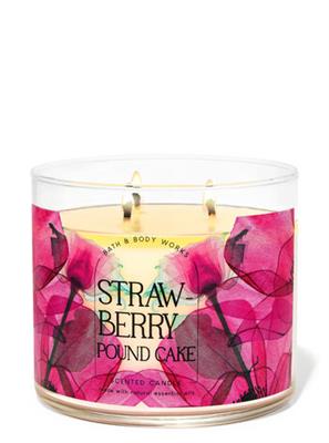 Strawberry Pound Cake 3-Wick Candle  | Bath & Body Works