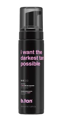 B.Tan Darkest Tan Possible, Sunless Tanning Mousse, 6.7 oz - Walmart.com