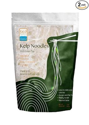 Amazon.com : Sea Tangle Organic Green Tea Kelp Noodles (12oz) - Pack of 2 - Low Calorie Asian Noodles for Healthy Noodle Dishes - Gluten Free, Keto No
