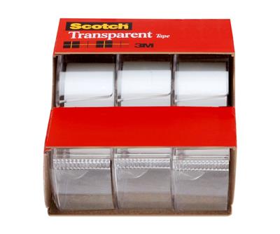 Scotch® Transparent Tape 3157S-SR, 3/4 in x 300 in (19 mm x 7.62 m) 3 Rolls per Pack - Walmart.com