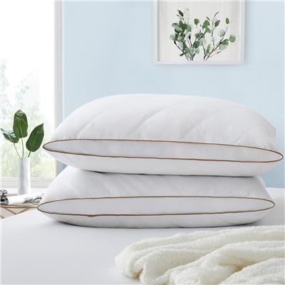 Medium-Firm 2-inch Gusset Feather and Down Pillows Set of 2